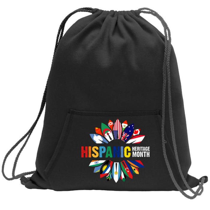 Hispanic Heritage Month Counties United Sweatshirt Cinch Pack Bag