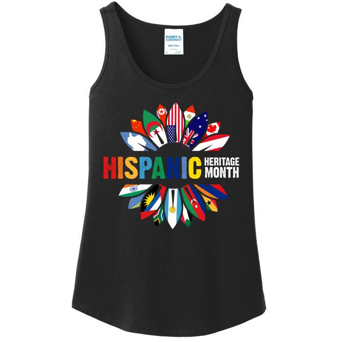 Hispanic Heritage Month Counties United Ladies Essential Tank