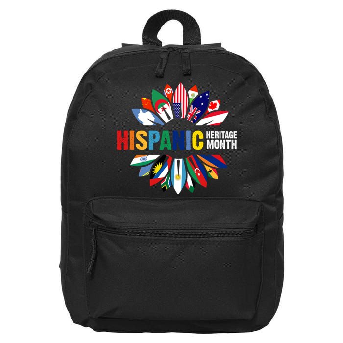 Hispanic Heritage Month Counties United 16 in Basic Backpack