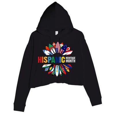 Hispanic Heritage Month Counties United Crop Fleece Hoodie