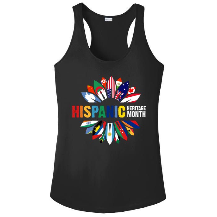 Hispanic Heritage Month Counties United Ladies PosiCharge Competitor Racerback Tank