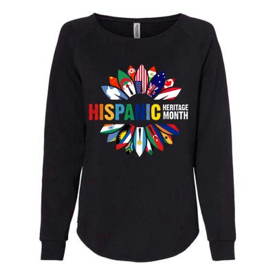 Hispanic Heritage Month Counties United Womens California Wash Sweatshirt