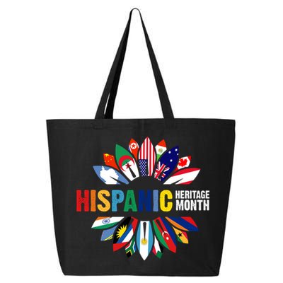 Hispanic Heritage Month Counties United 25L Jumbo Tote
