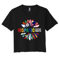 Hispanic Heritage Month Counties United Women's Crop Top Tee