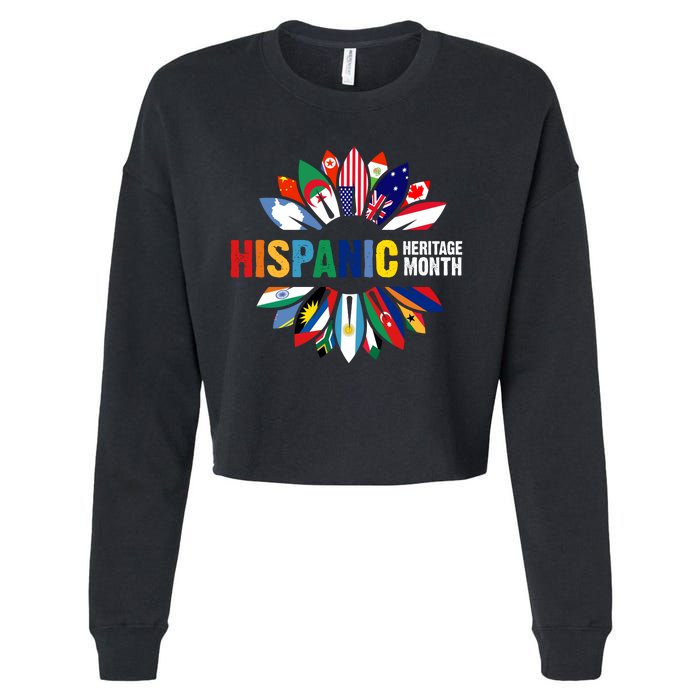 Hispanic Heritage Month Counties United Cropped Pullover Crew