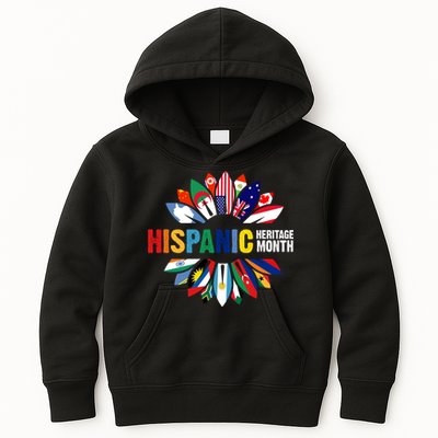 Hispanic Heritage Month Counties United Kids Hoodie
