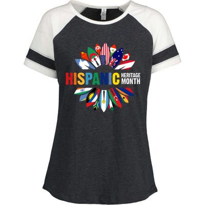 Hispanic Heritage Month Counties United Enza Ladies Jersey Colorblock Tee