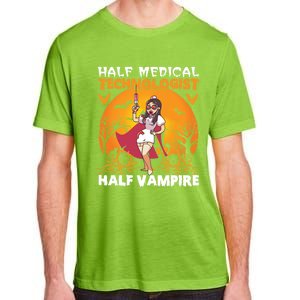 Halloween Half Medical Technologist Half Vampire Nurse Great Gift Adult ChromaSoft Performance T-Shirt