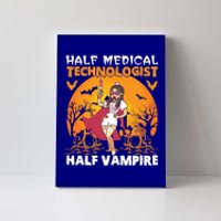 Halloween Half Medical Technologist Half Vampire Nurse Great Gift Canvas