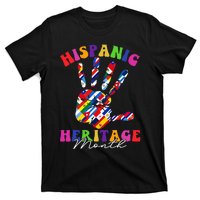 Hispanic Heritage Month All Countries Heart Hands T-Shirt