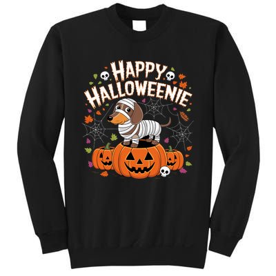 Happy Halloween Mummy Dachshund Pet Owner Holiday Wiener Dog Sweatshirt