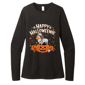 Happy Halloween Mummy Dachshund Pet Owner Holiday Wiener Dog Womens CVC Long Sleeve Shirt