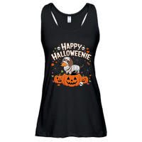 Happy Halloween Mummy Dachshund Pet Owner Holiday Wiener Dog Ladies Essential Flowy Tank