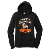 Happy Halloween Mummy Dachshund Pet Owner Holiday Wiener Dog Women's Pullover Hoodie