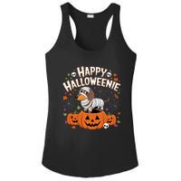 Happy Halloween Mummy Dachshund Pet Owner Holiday Wiener Dog Ladies PosiCharge Competitor Racerback Tank