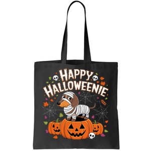 Happy Halloween Mummy Dachshund Pet Owner Holiday Wiener Dog Tote Bag