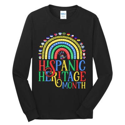 Hispanic Heritage Month Celebrating Pride Countries Latino Tall Long Sleeve T-Shirt