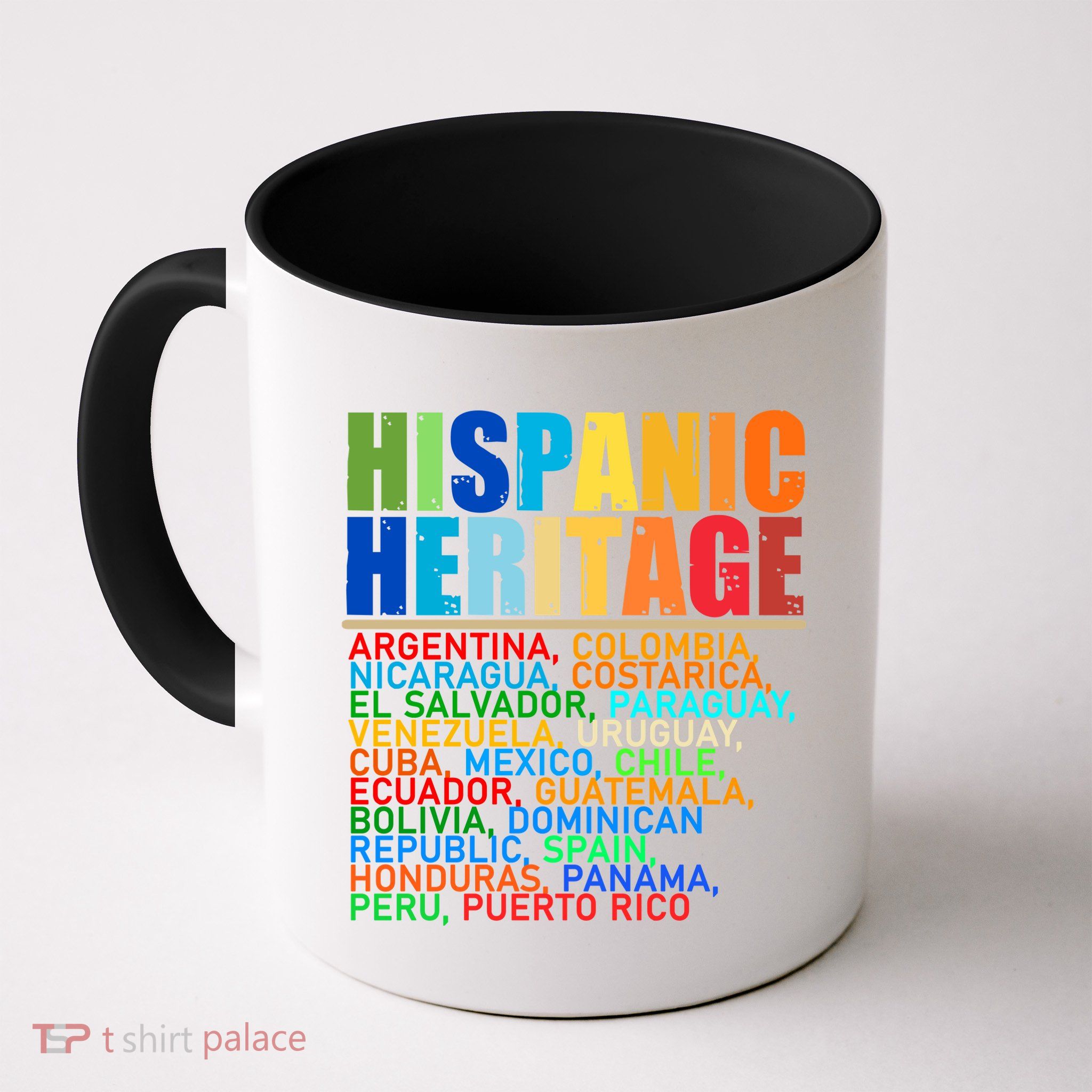 Hispanic Heritage Month National Latino Countries Names Mug