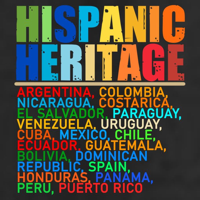 Hispanic Heritage Month National Latino Countries Names Beanie
