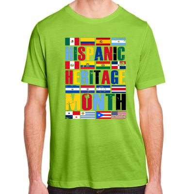 Hispanic Heritage Month Country Flags Adult ChromaSoft Performance T-Shirt