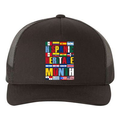 Hispanic Heritage Month Country Flags Yupoong Adult 5-Panel Trucker Hat