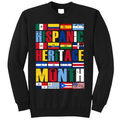 Hispanic Heritage Month Country Flags Sweatshirt