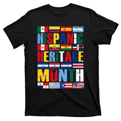 Hispanic Heritage Month Country Flags T-Shirt