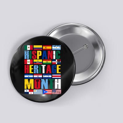 Hispanic Heritage Month Country Flags Button