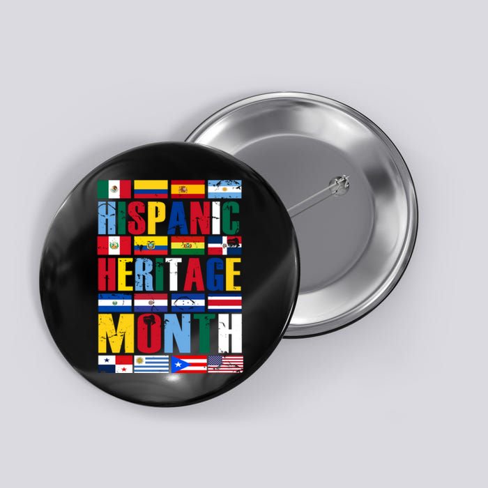 Hispanic Heritage Month Country Flags Button