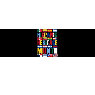 Hispanic Heritage Month Country Flags Bumper Sticker