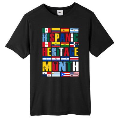 Hispanic Heritage Month Country Flags Tall Fusion ChromaSoft Performance T-Shirt