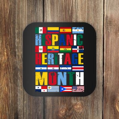 Hispanic Heritage Month Country Flags Coaster