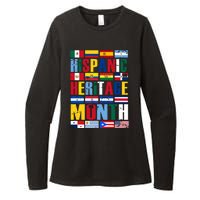 Hispanic Heritage Month Country Flags Womens CVC Long Sleeve Shirt