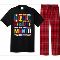 Hispanic Heritage Month Country Flags Pajama Set