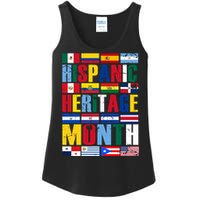 Hispanic Heritage Month Country Flags Ladies Essential Tank