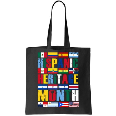 Hispanic Heritage Month Country Flags Tote Bag