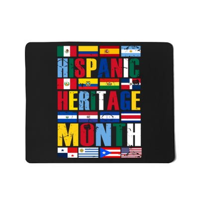 Hispanic Heritage Month Country Flags Mousepad