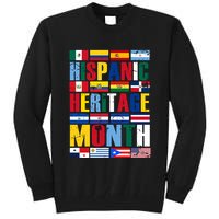 Hispanic Heritage Month Country Flags Tall Sweatshirt