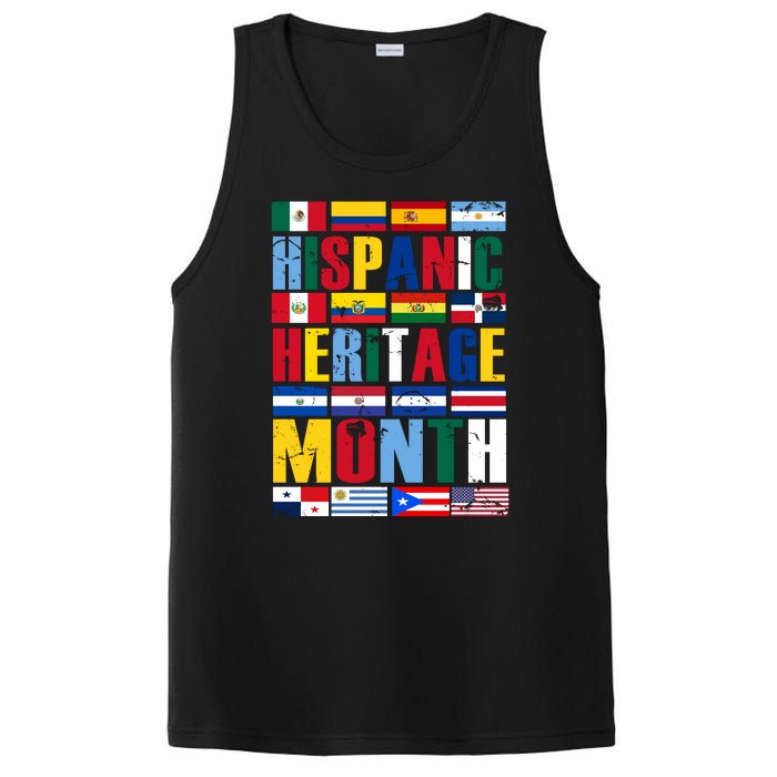 Hispanic Heritage Month Country Flags PosiCharge Competitor Tank