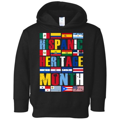 Hispanic Heritage Month Country Flags Toddler Hoodie