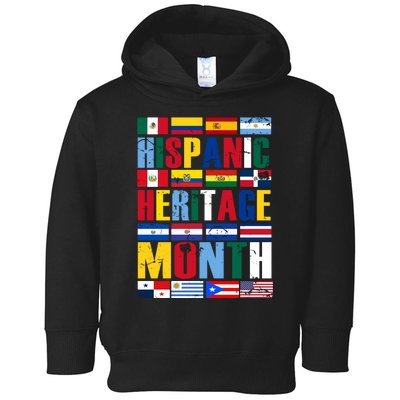 Hispanic Heritage Month Country Flags Toddler Hoodie