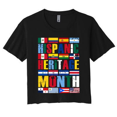 Hispanic Heritage Month Country Flags Crop Top
