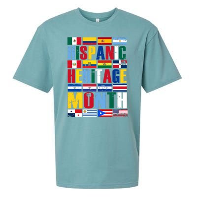 Hispanic Heritage Month Country Flags Sueded Cloud Jersey T-Shirt