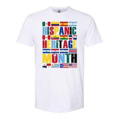 Hispanic Heritage Month Country Flags Softstyle® CVC T-Shirt