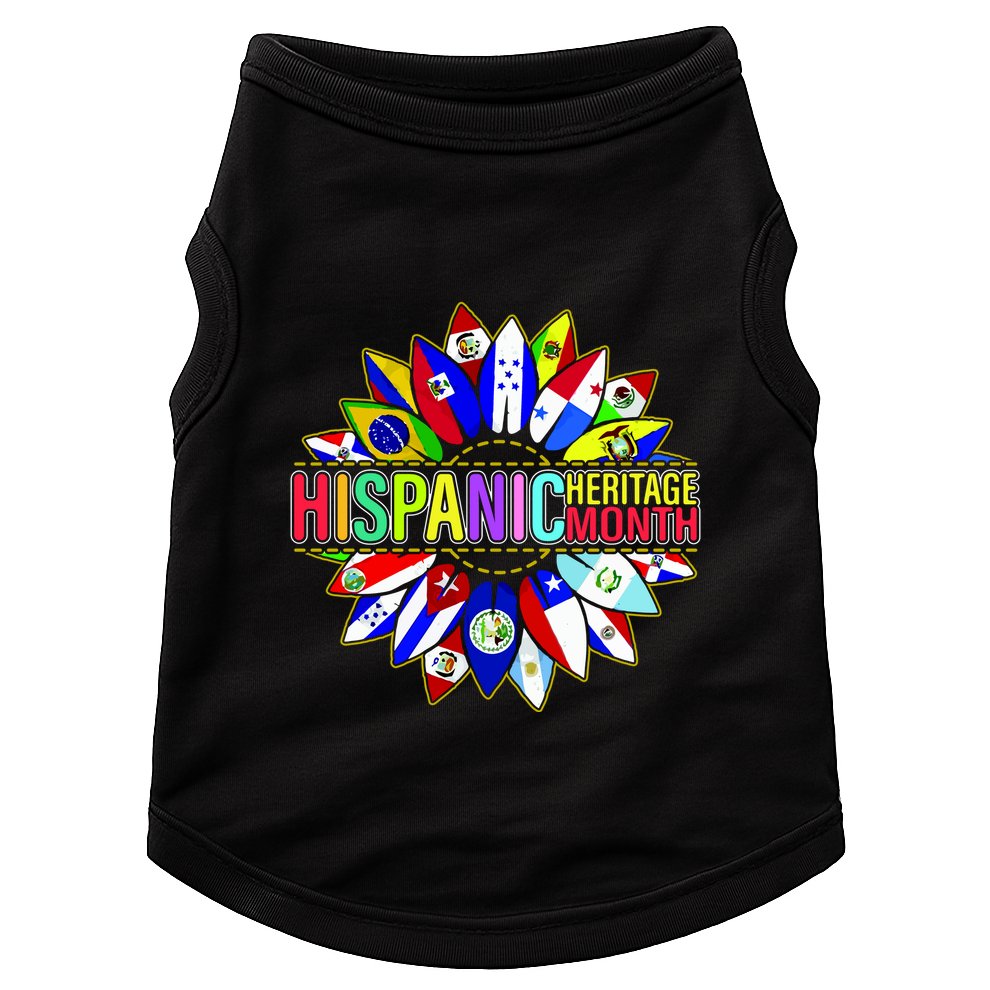 Hispanic Heritage Month Sunflower Doggie Tank