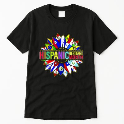 Hispanic Heritage Month Sunflower Tall T-Shirt