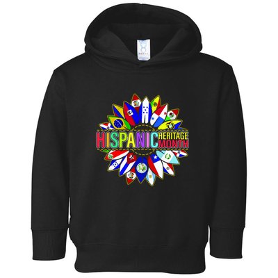 Hispanic Heritage Month Sunflower Toddler Hoodie