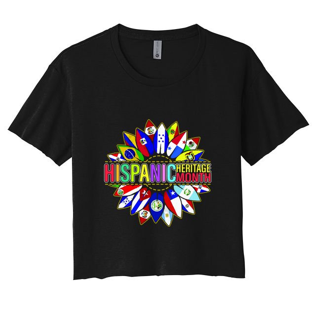 Hispanic Heritage Month Sunflower Crop Top