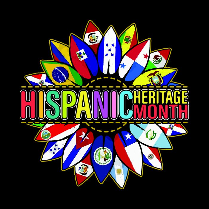 Hispanic Heritage Month Sunflower Womens T-Shirt