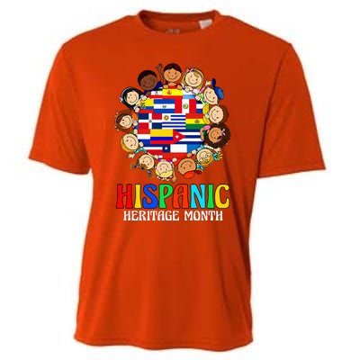 Hispanic Heritage Month Latino Countries Flags Cooling Performance Crew T-Shirt